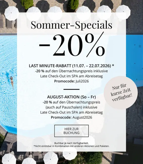 Home 13 Sommer Specials – Juli & August 2026: Alpenhotel Montafon