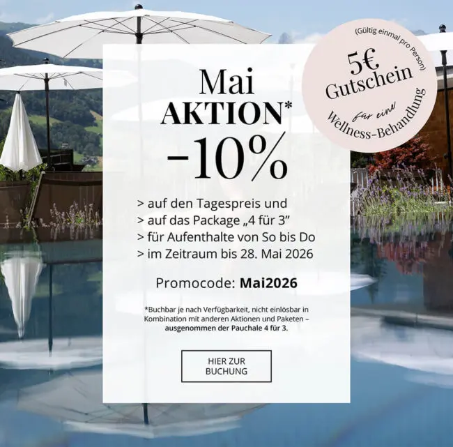 Home 13 Mai-Aktion 2026 - Alpenhotel Montafon