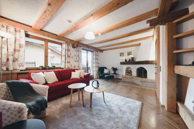 Superior-Apartment mit Kamin und Balkon - Zimmer in Schruns, Alpenhotel Montafon