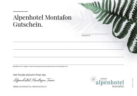 Gutscheine - Alpenhotel Montafon