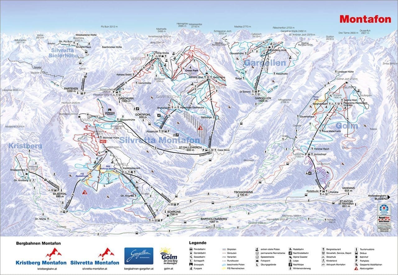 panorama montafon winter 1